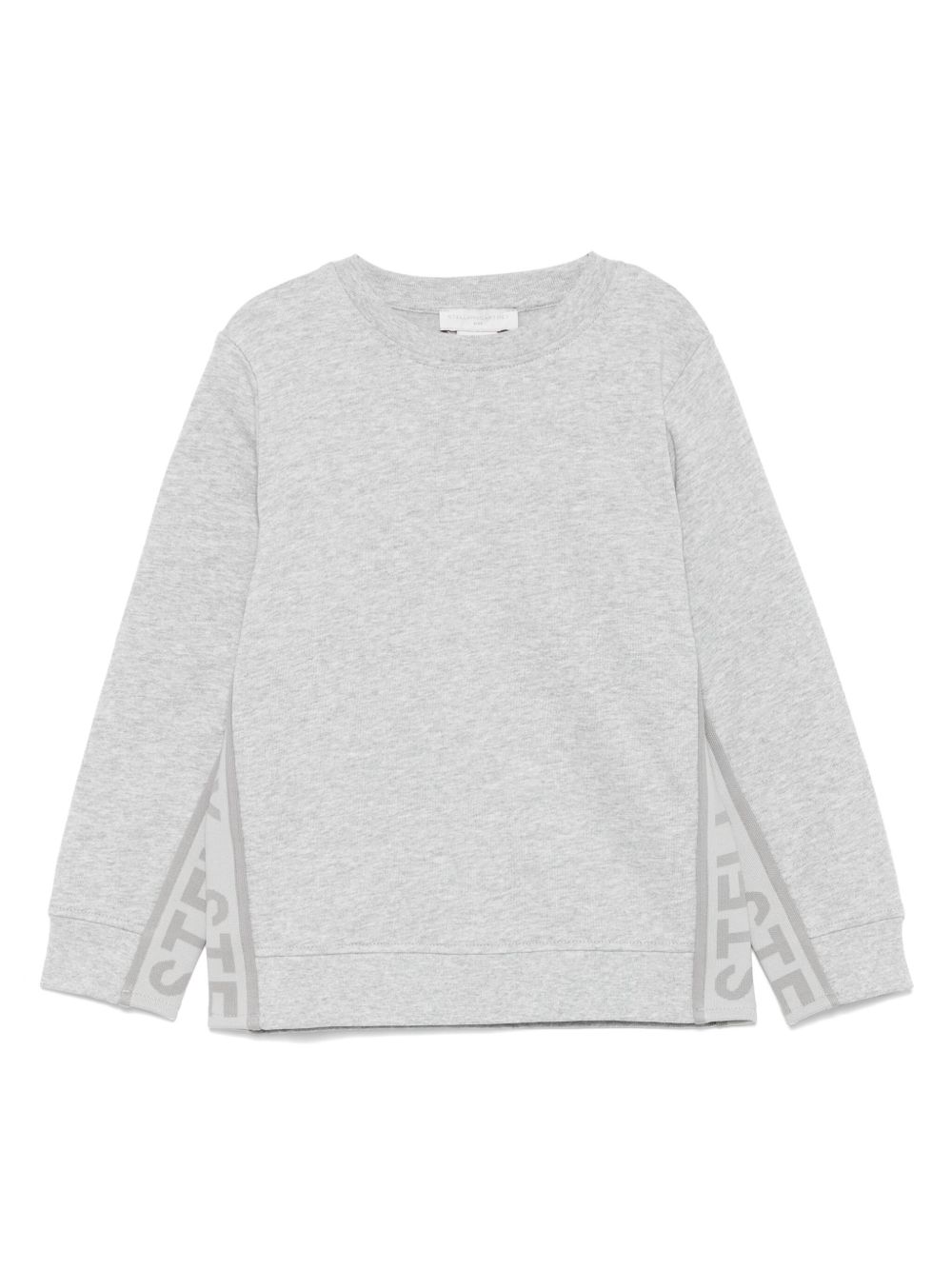 Stella McCartney Kids logo织带细节卫衣 - 灰色