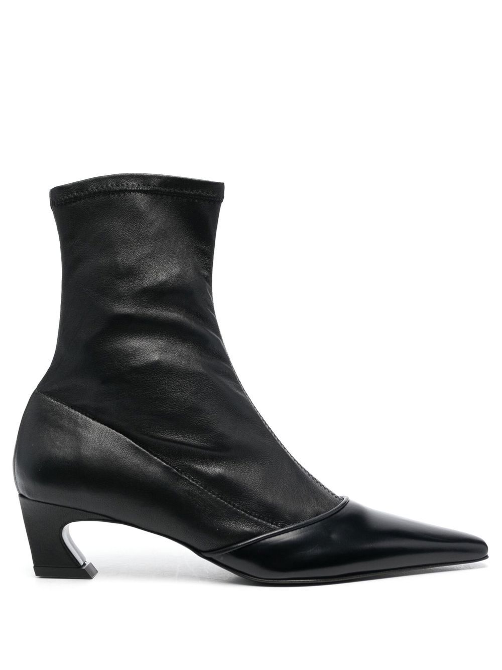 Acne Studios 及踝皮靴 - 黑色