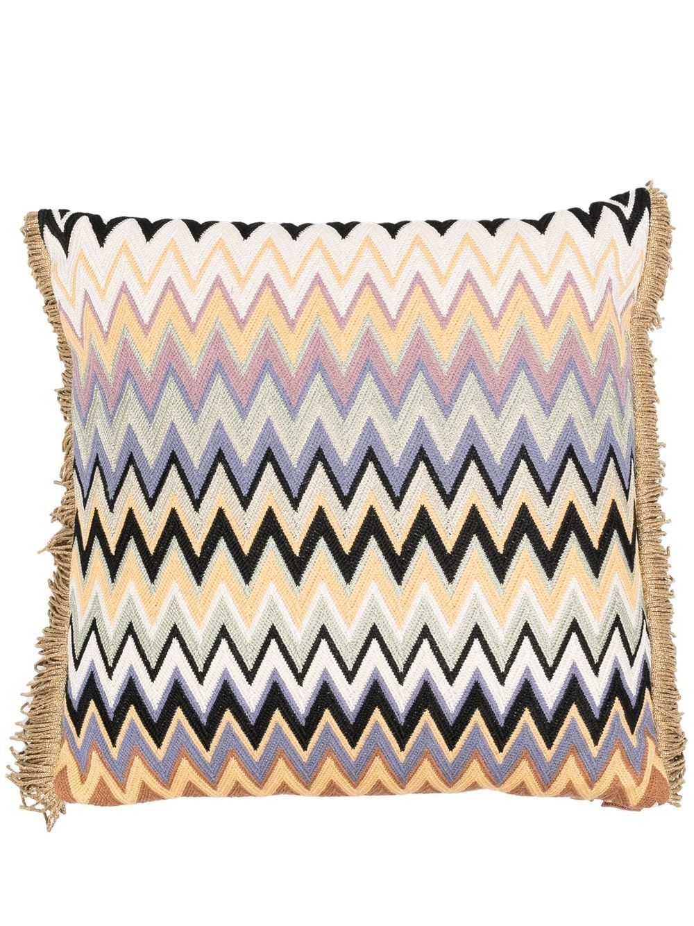 Missoni Home Margot Z字形编织抱枕 - 绿色