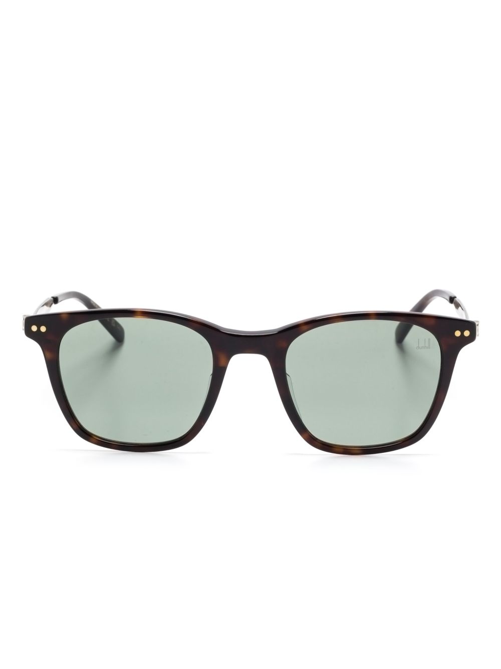 Dunhill Wayfarer 镜框太阳眼镜 - 褐色
