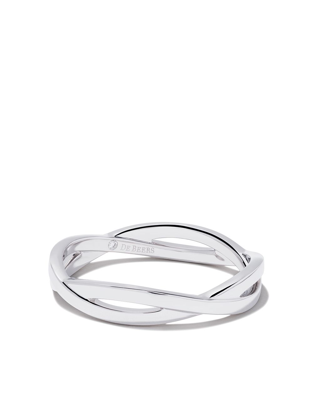 De Beers Jewellers Infinity 3mm 18k白金指环 - 银色