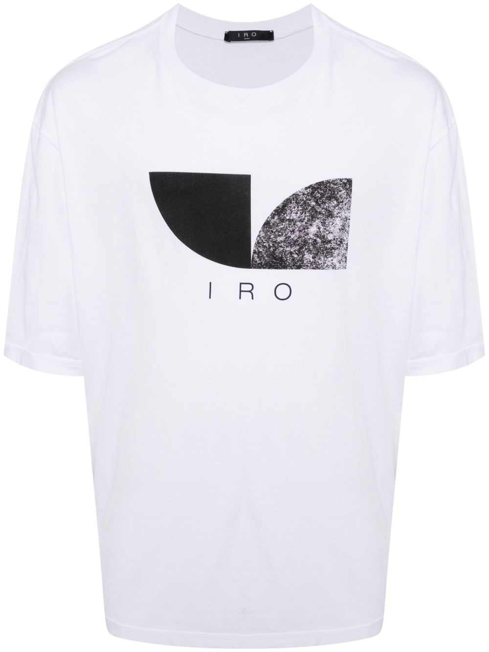 IRO logo印花棉T恤 - 白色