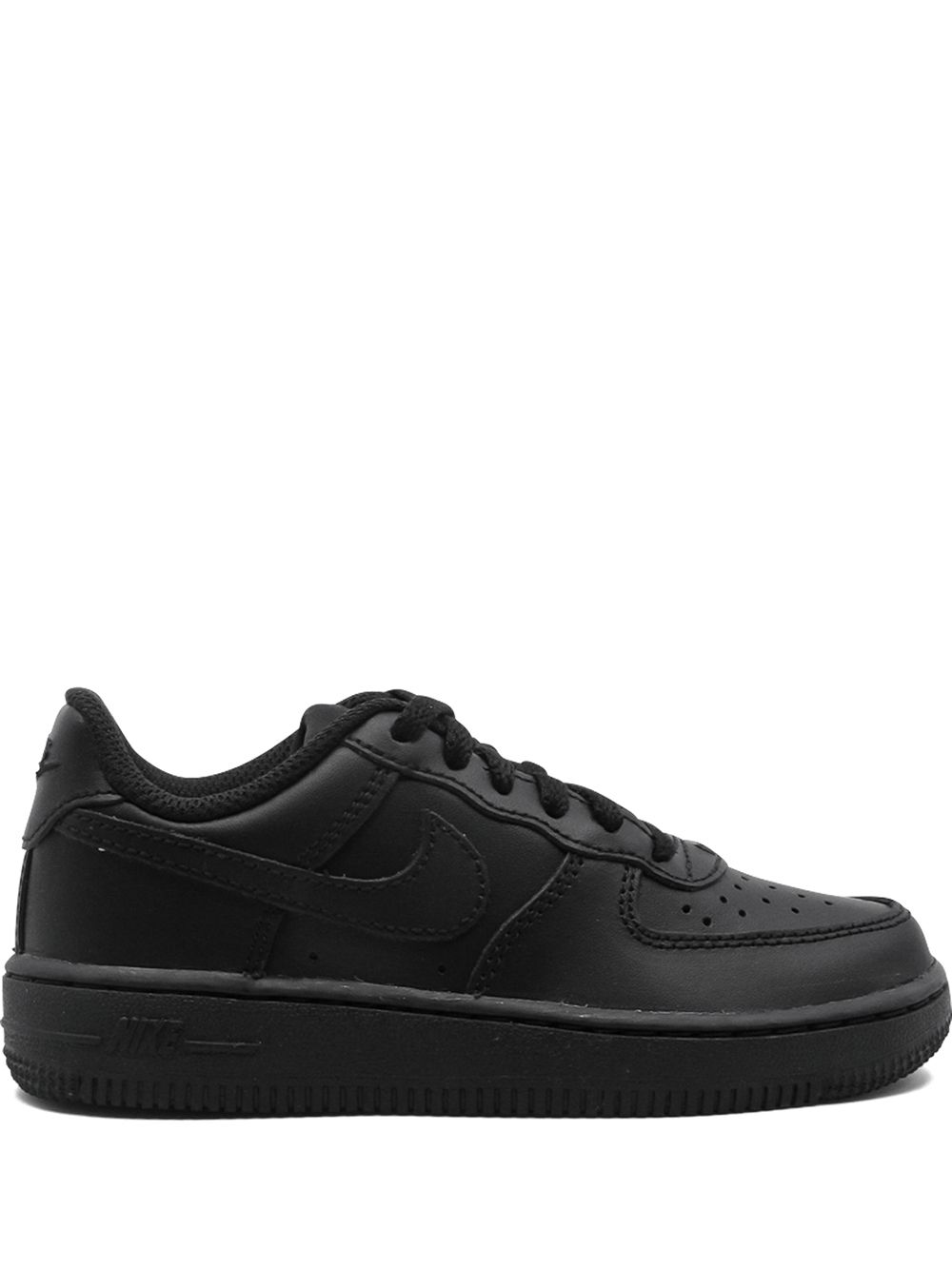 Nike Kids Force 1板鞋 - 黑色