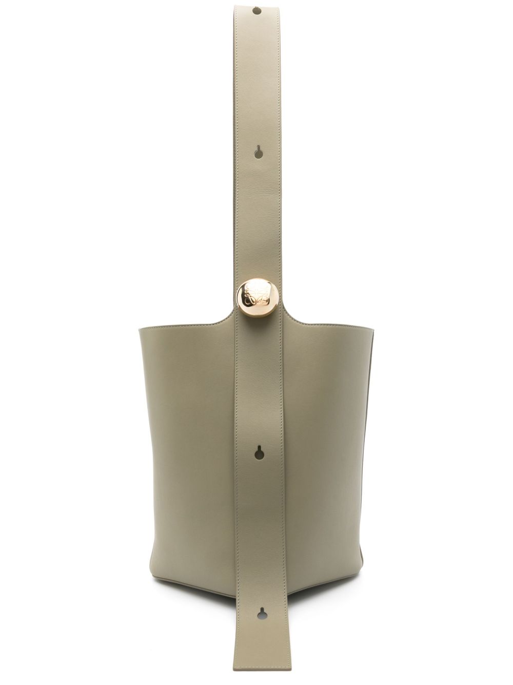 LOEWE Pebble 中号水桶包 - 绿色