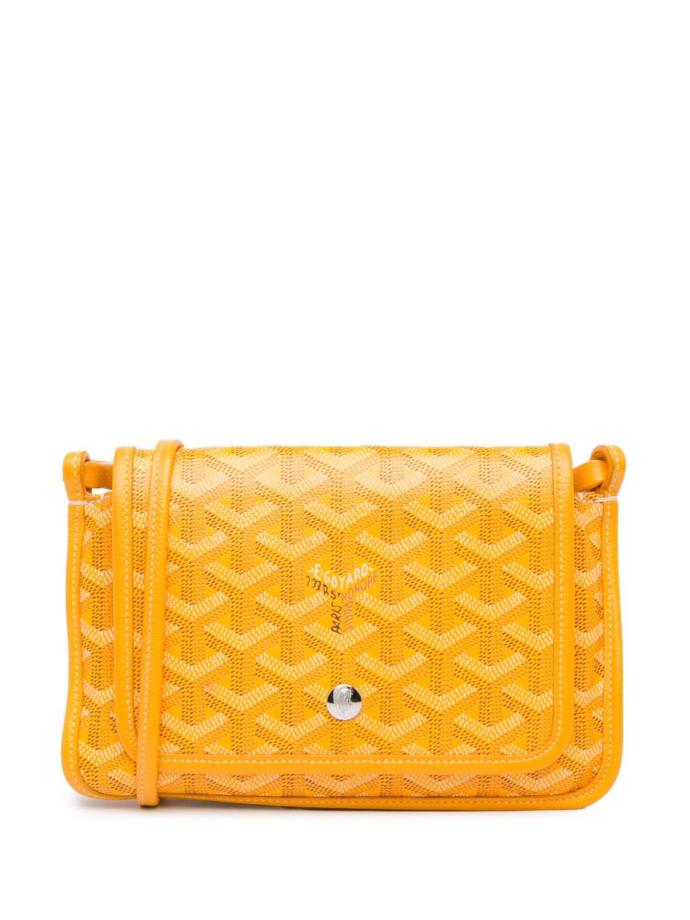 Goyard Pre-Owned Goyardine Plumet Pocket Wallet 斜挎包（2020年典藏款） - 黄色