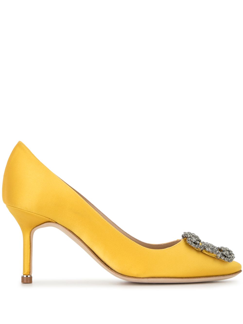 Manolo Blahnik Hangisi 高跟鞋 - 黄色