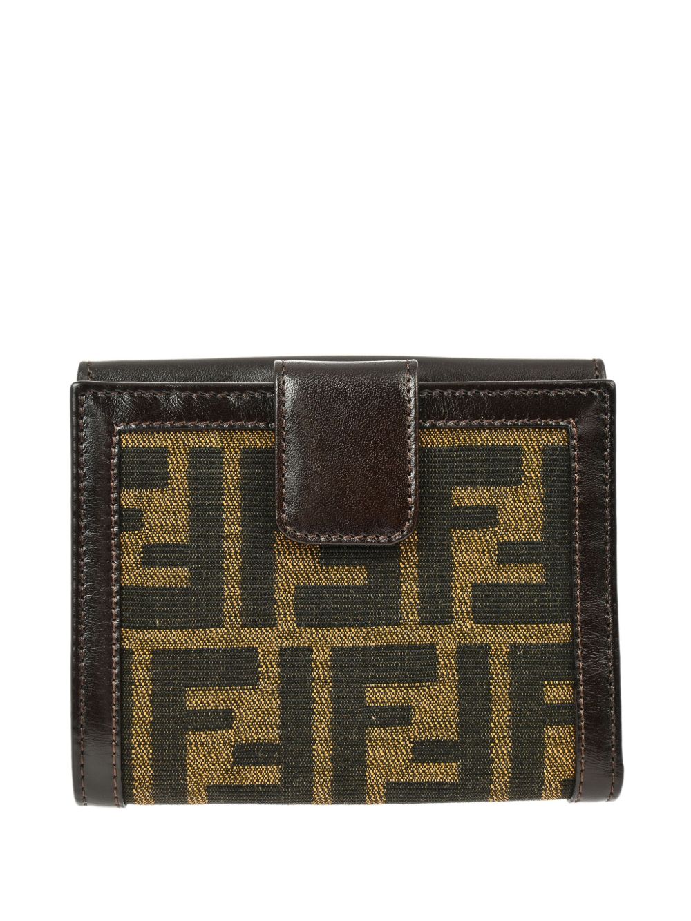 Fendi Pre-Owned Zucca 钱包（1990-2000年典藏款） - 褐色