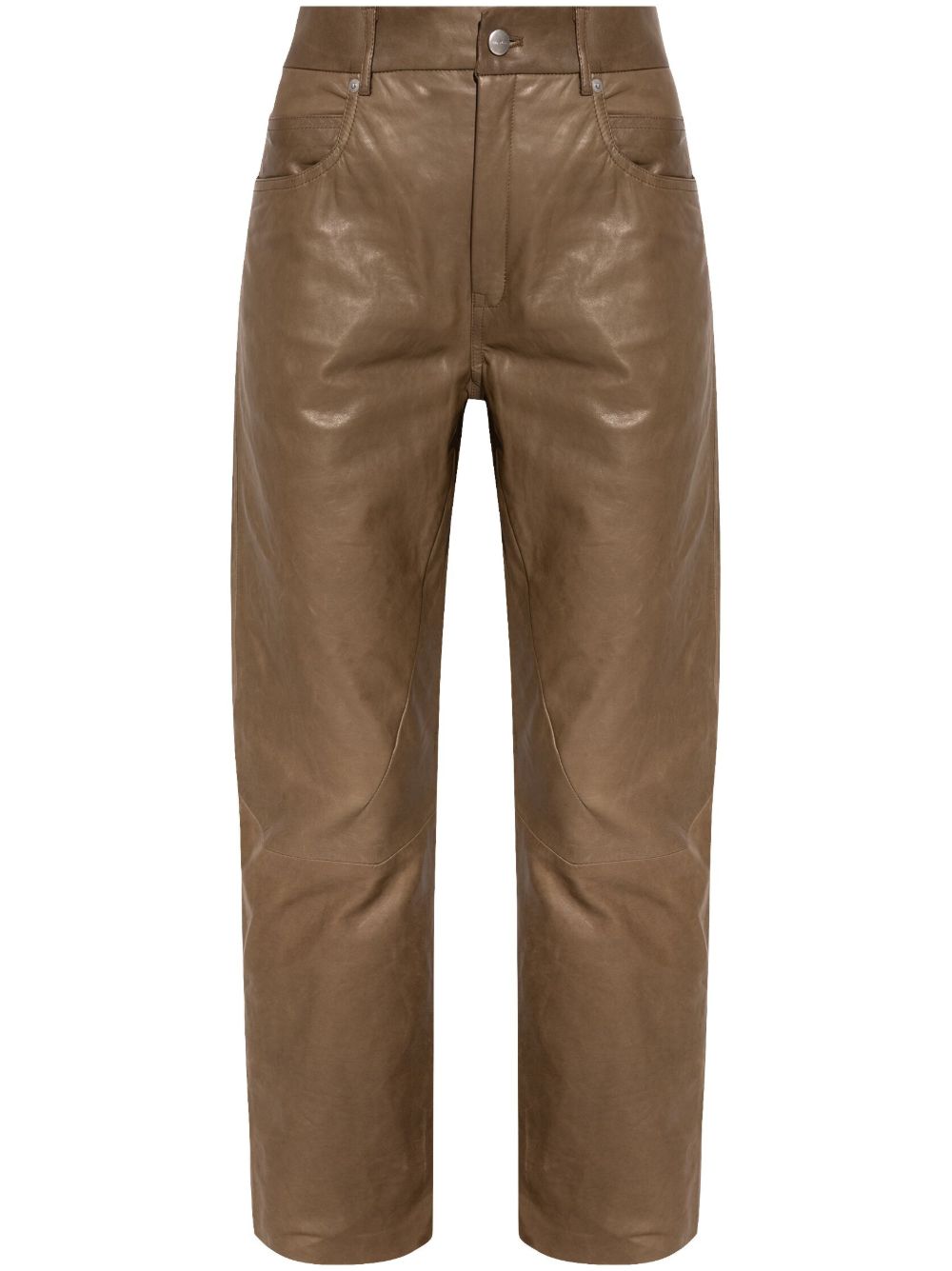 Rick Owens 皮质露踝裤 - 褐色