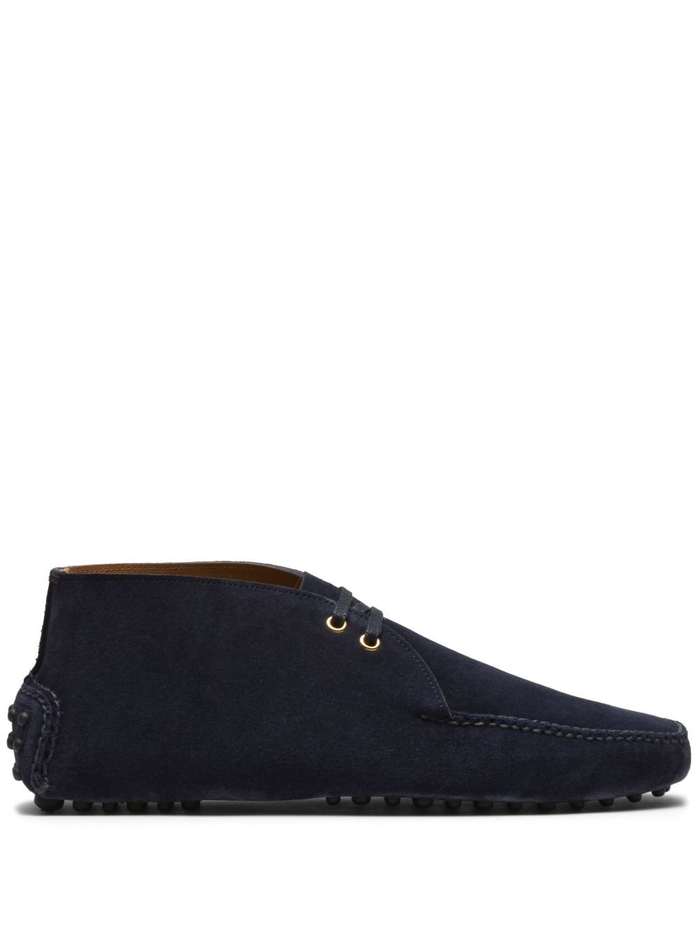 Car Shoe 绒面皮及踝靴 - 蓝色