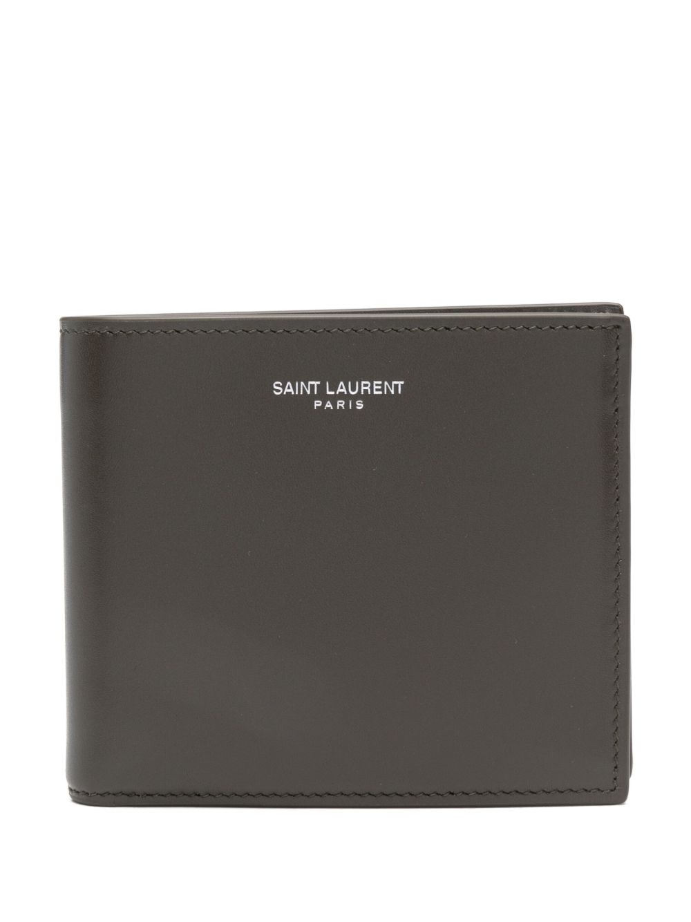 Saint Laurent 皮质钱包 - 褐色