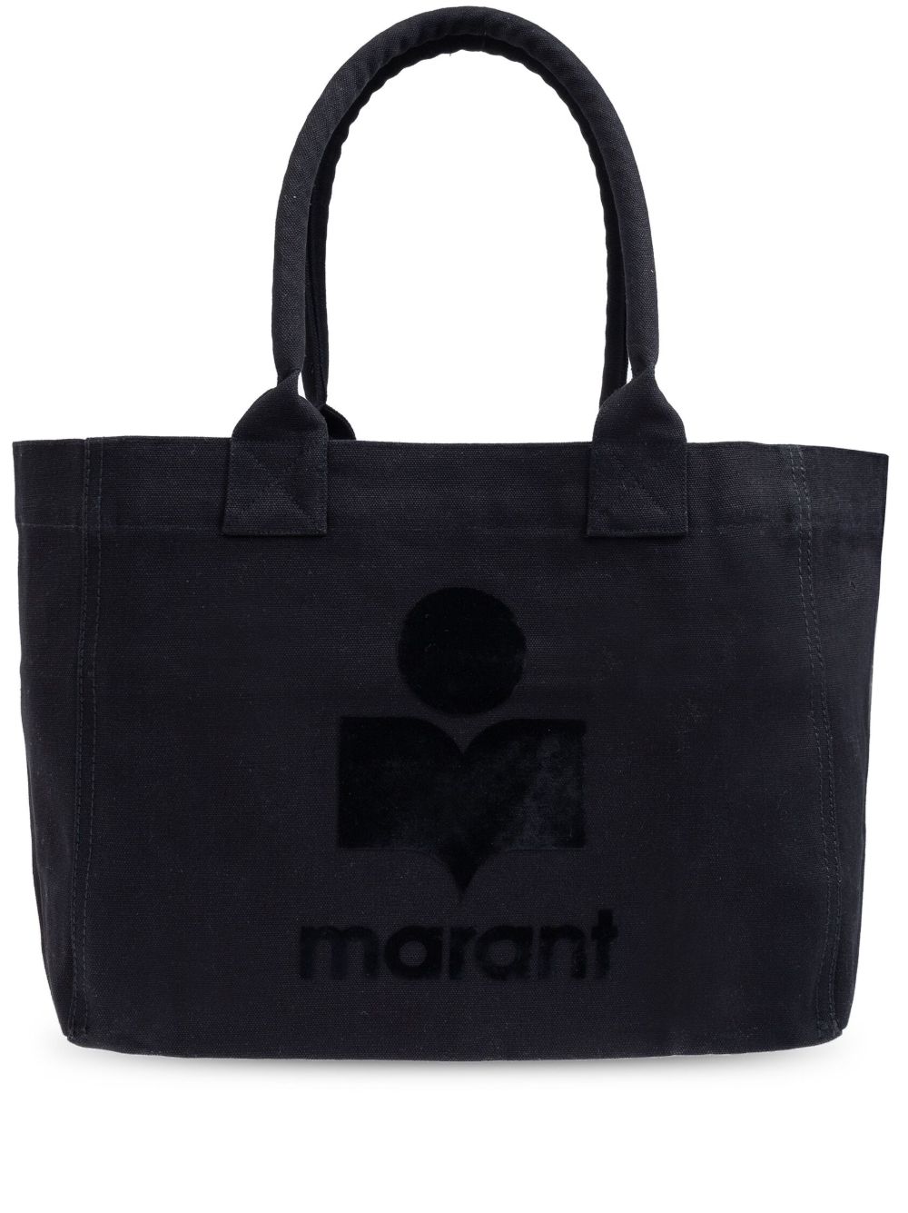 ISABEL MARANT Yenky logo刺绣拉链托特包 - 黑色