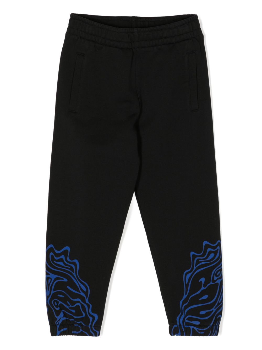 Marcelo Burlon County Of Milan Kids Fluid Wings 棉运动裤 - 黑色
