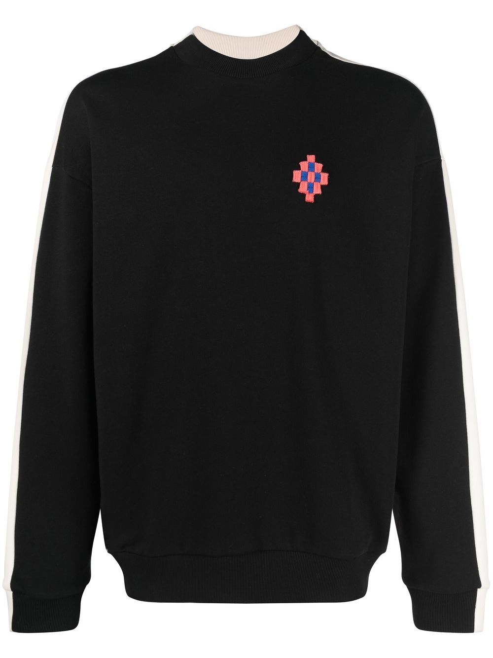 Marcelo Burlon County of Milan Cross 贴花棉质卫衣 - 黑色