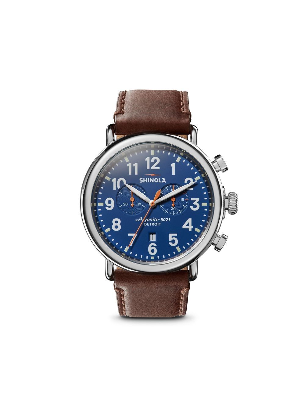 Shinola Runwell Chrono 47毫米腕表 - 蓝色