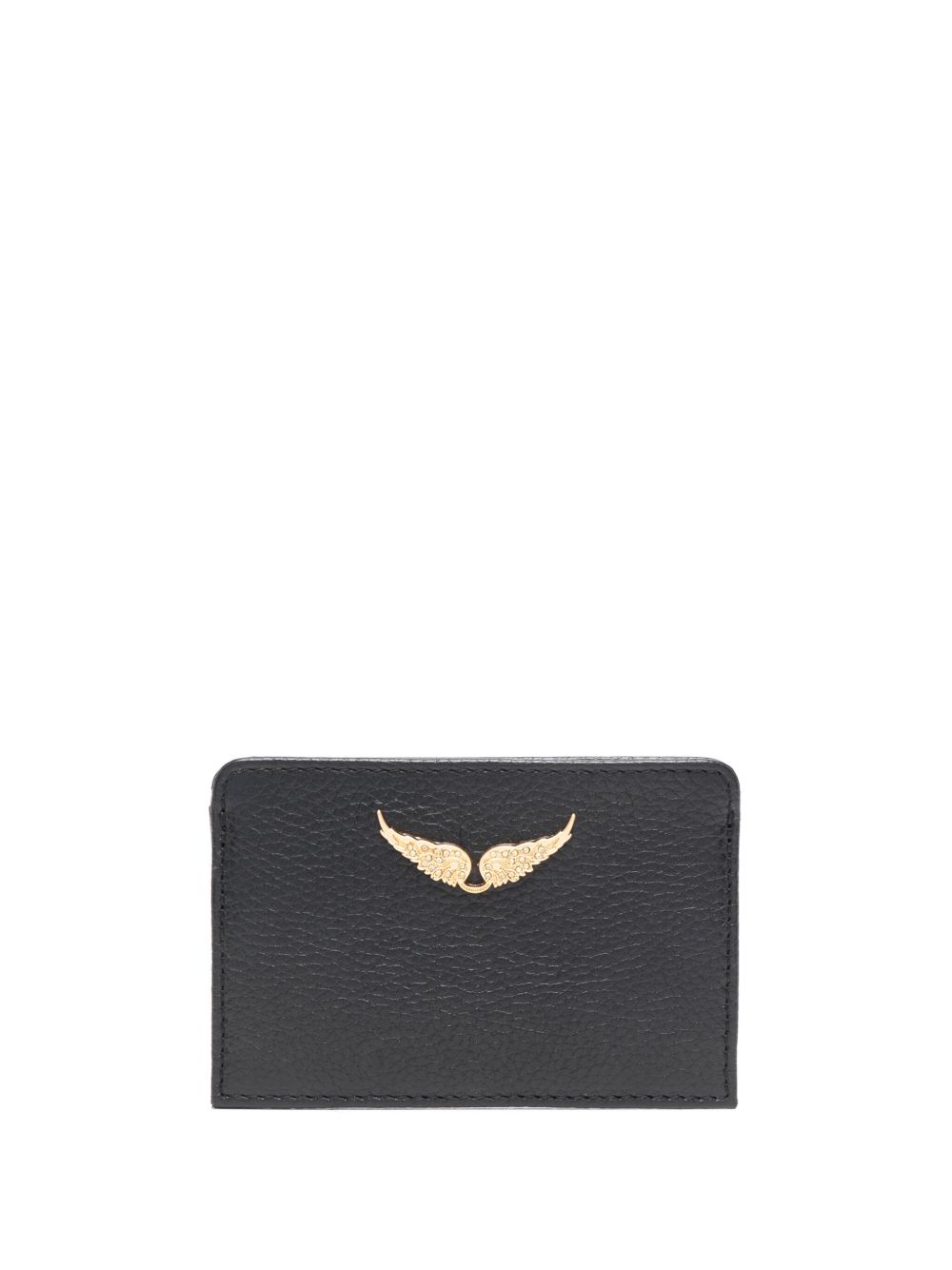 Zadig&Voltaire ZV Pass logo标牌皮质卡夹 - 黑色