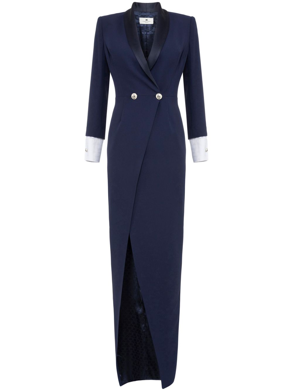 Elisabetta Franchi 长袖连衣裙 - 蓝色