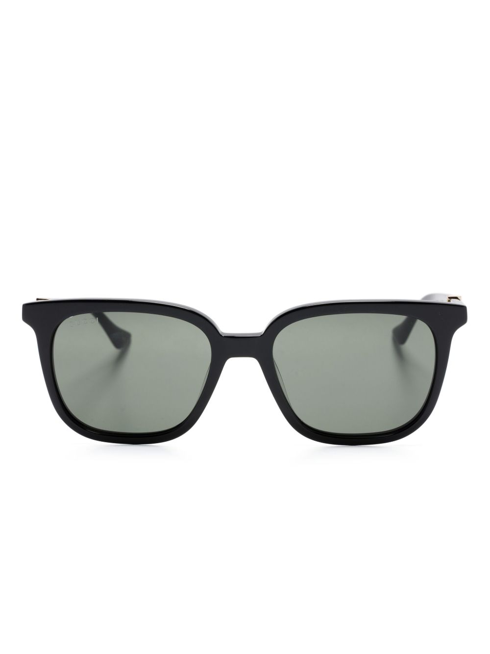 Gucci Eyewear 方框太阳眼镜 - 黑色
