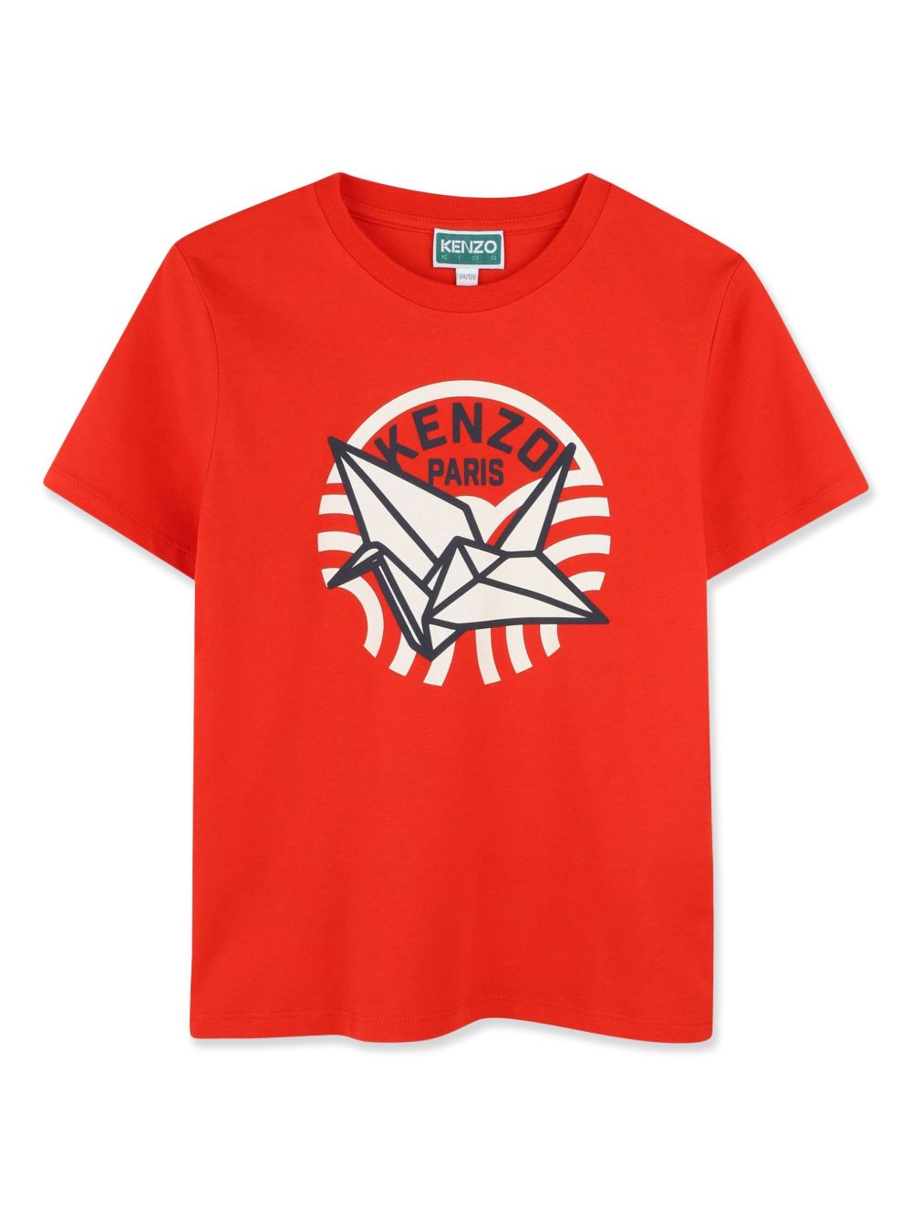 Kenzo Kids logo印花T恤 - 红色