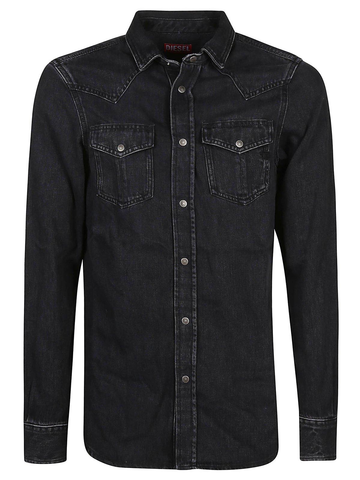 Diesel D-vega Buttoned Denim Shirt