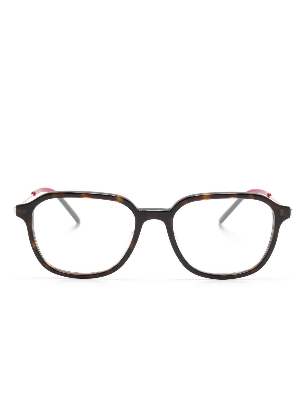 Gucci Eyewear 圆框眼镜 - 褐色