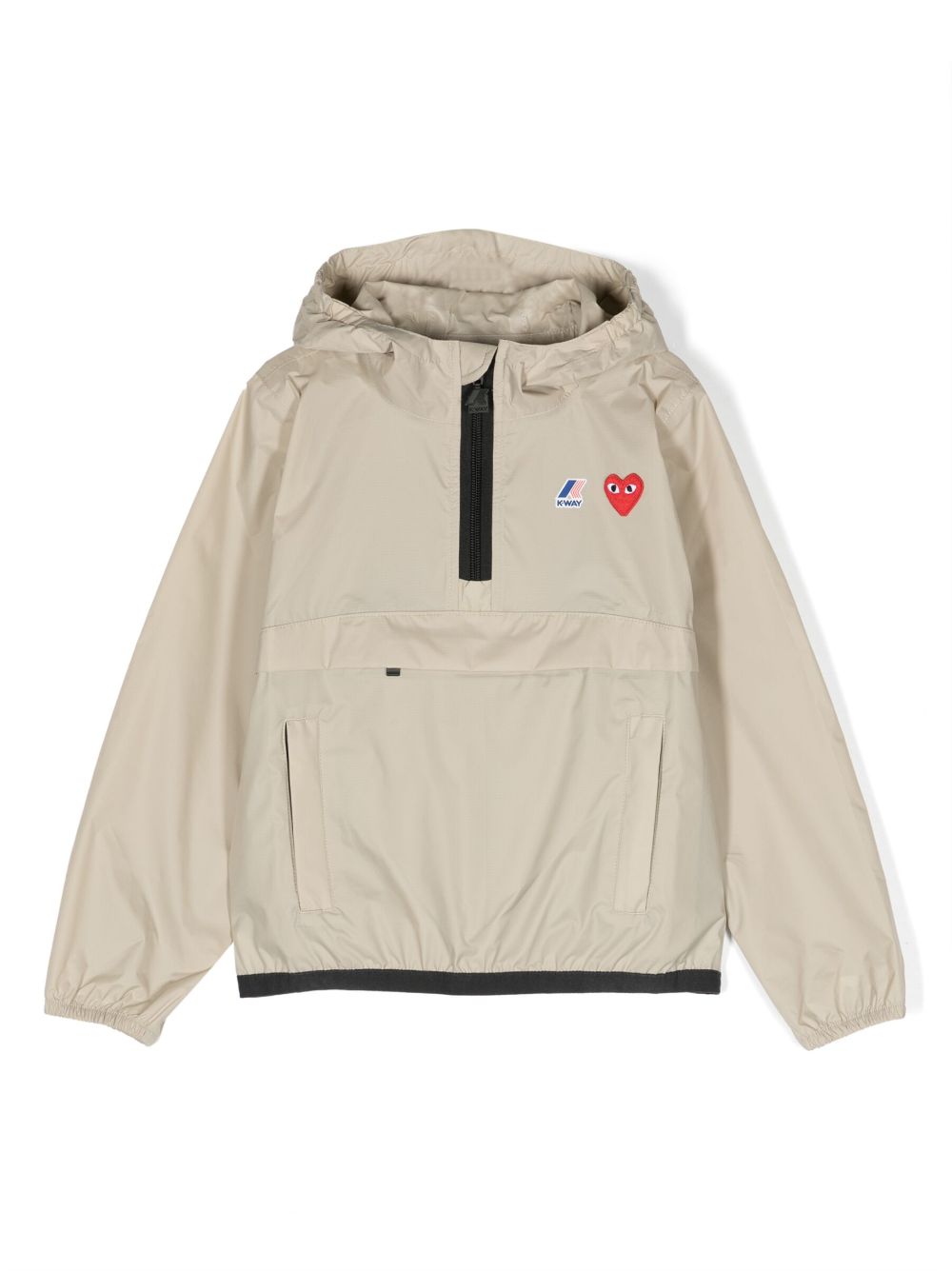 Comme Des Garçons Play Kids x K-Way Leon 连帽雨衣夹克 - 中性色