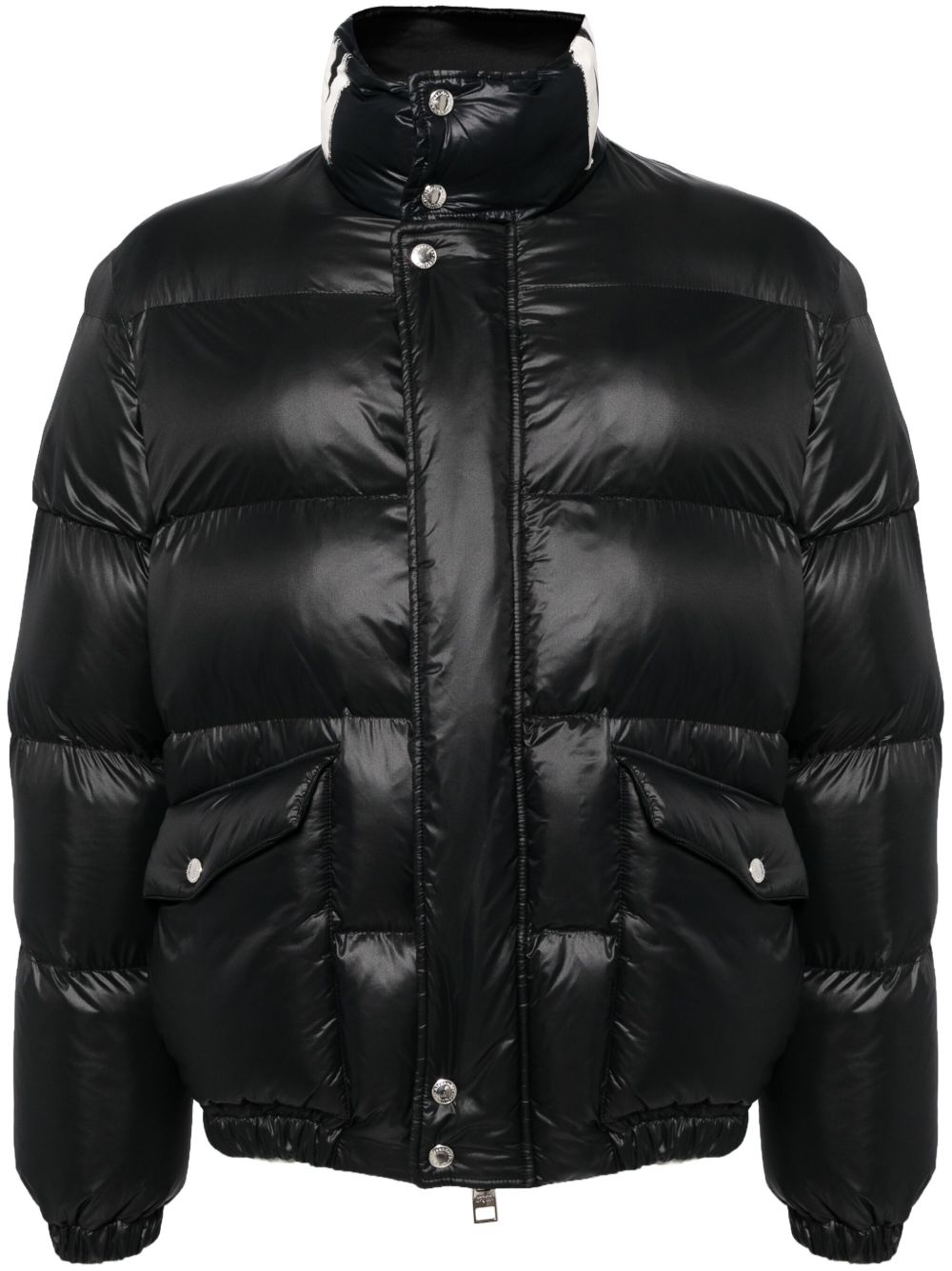 Alexander McQueen logo涂鸦印花填充夹克 - 黑色