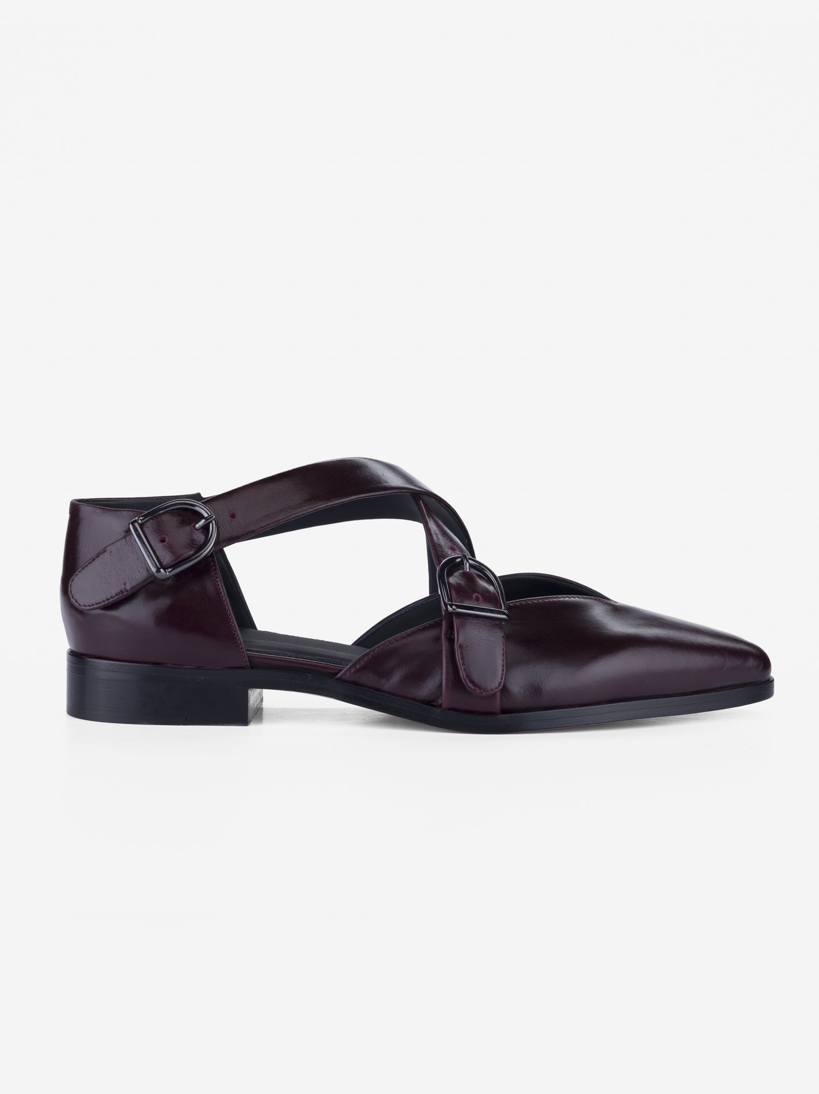 CB Made in Italy Leather Flats Croce