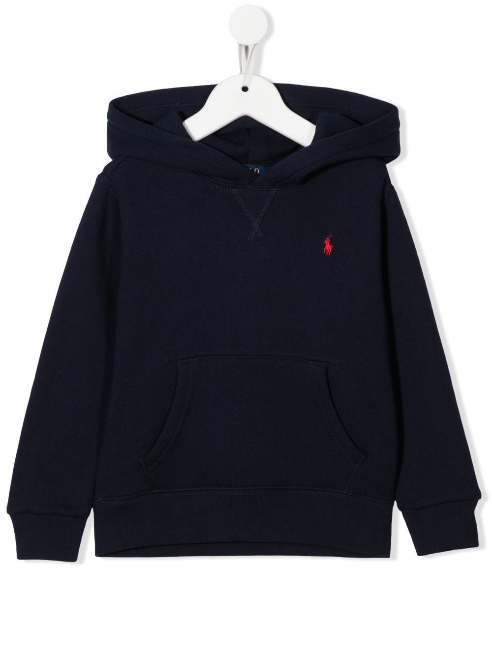 POLO RALPH LAUREN KIDS logo刺绣连帽衫 - 蓝色