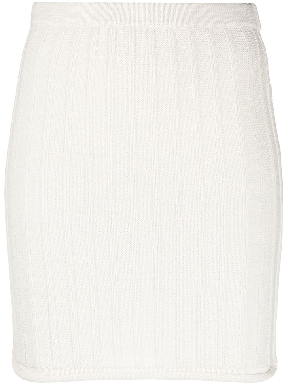 Filippa K 罗纹针织迷你半身裙 - 中性色