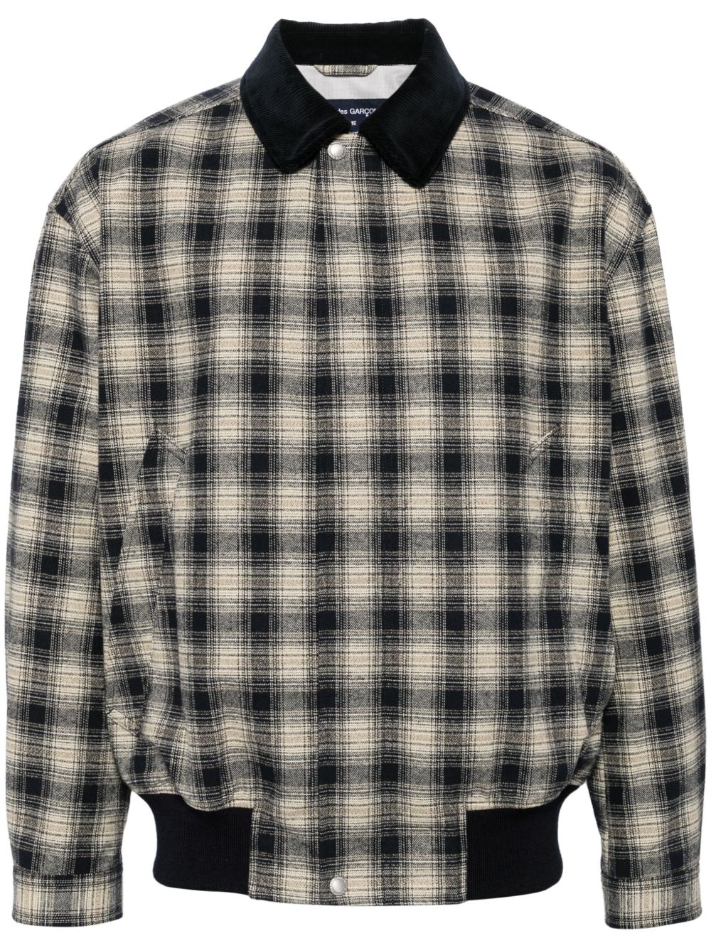Comme des Garçons Homme 格纹夹克 - 蓝色