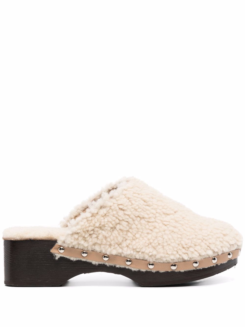 Ancient Greek Sandals 包头羊皮木屐凉鞋 - 中性色