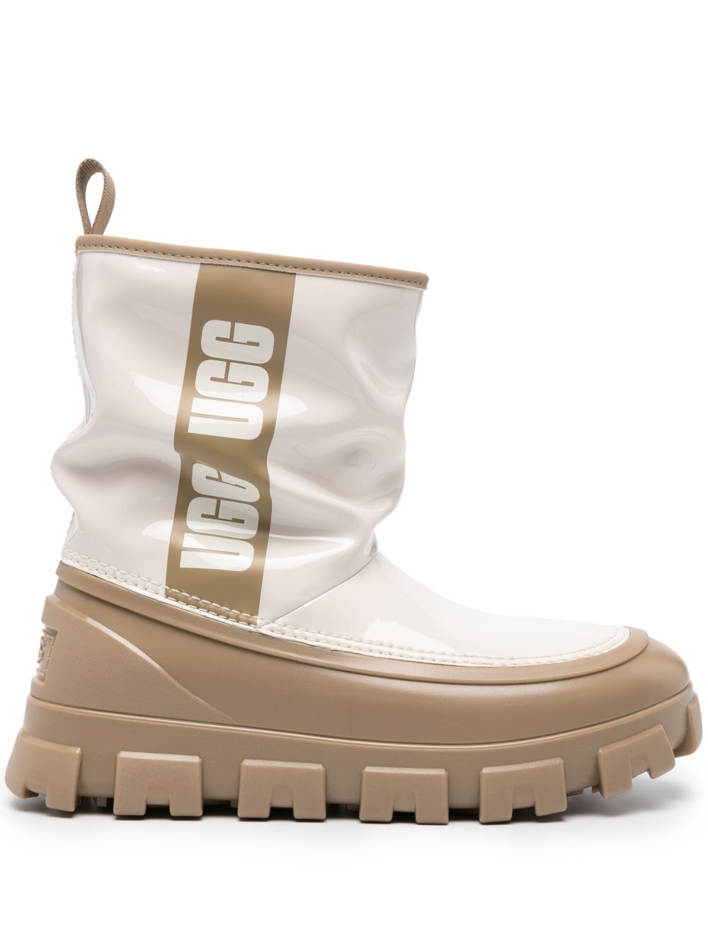UGG Classic Brellah logo印花短靴 - 白色