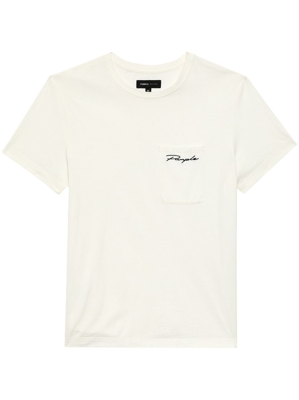 Purple Brand Script logo印花T恤 - 白色