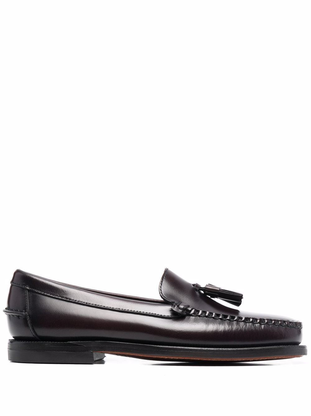 Sebago 流苏细节皮质经典乐福鞋 - 红色