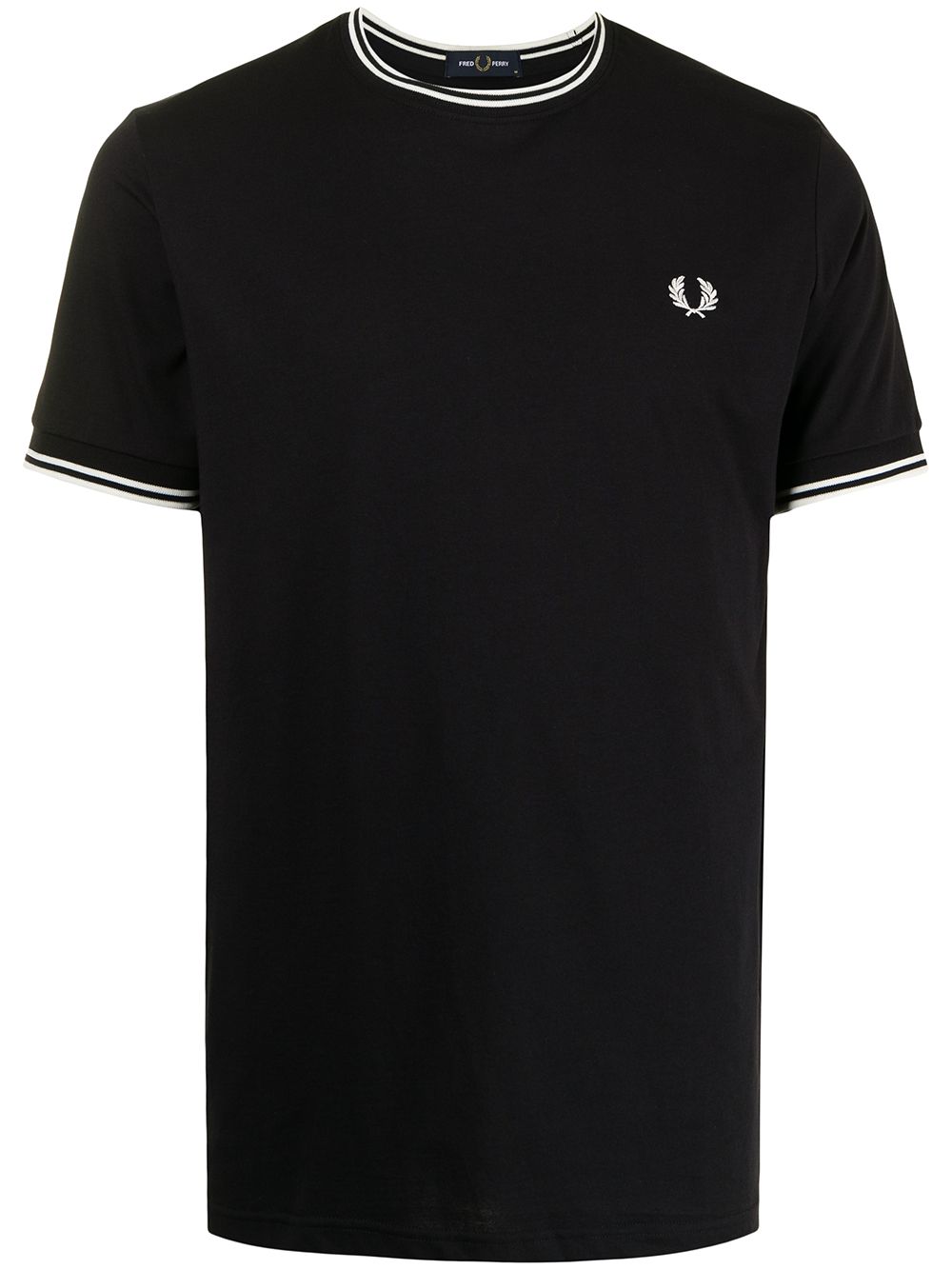 Fred Perry logo刺绣T恤 - 蓝色