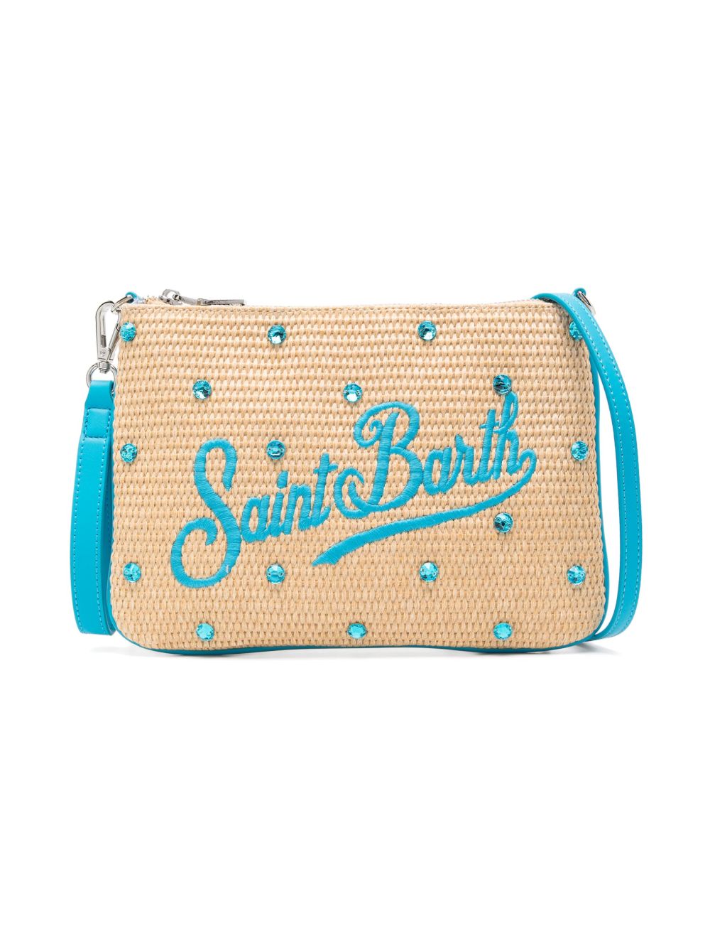 MC2 Saint Barth Kids Parisienne 草编单肩包 - 中性色
