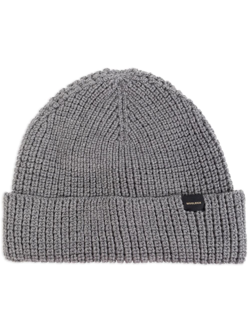 Woolrich 罗纹针织套头帽 - 灰色