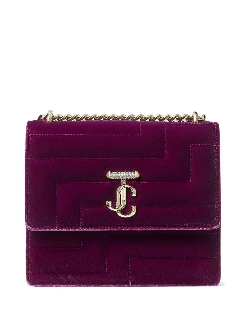 Jimmy Choo Avenue Quad 单肩包 - 粉色