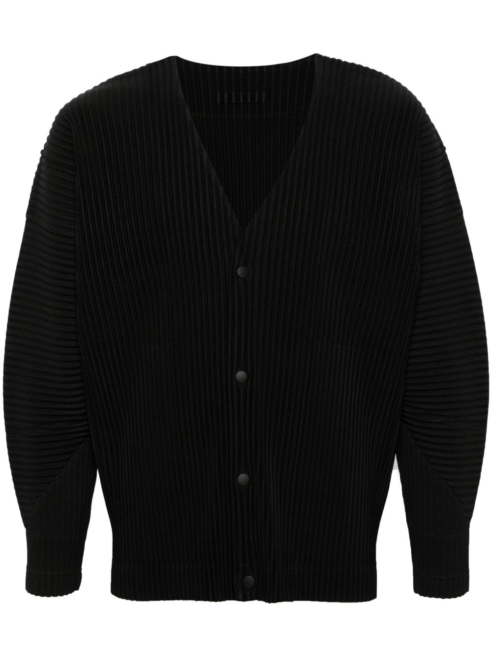 Homme Plissé Issey Miyake Mc March 细褶开衫 - 黑色