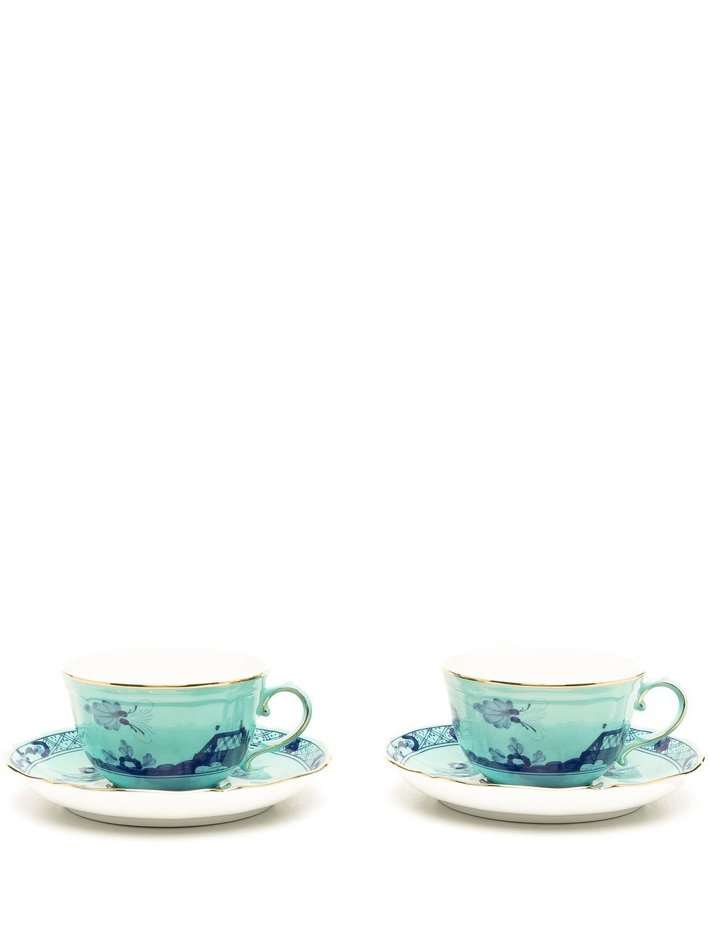 GINORI 1735 Oriente Italiano 茶具套装（两件装） - 蓝色