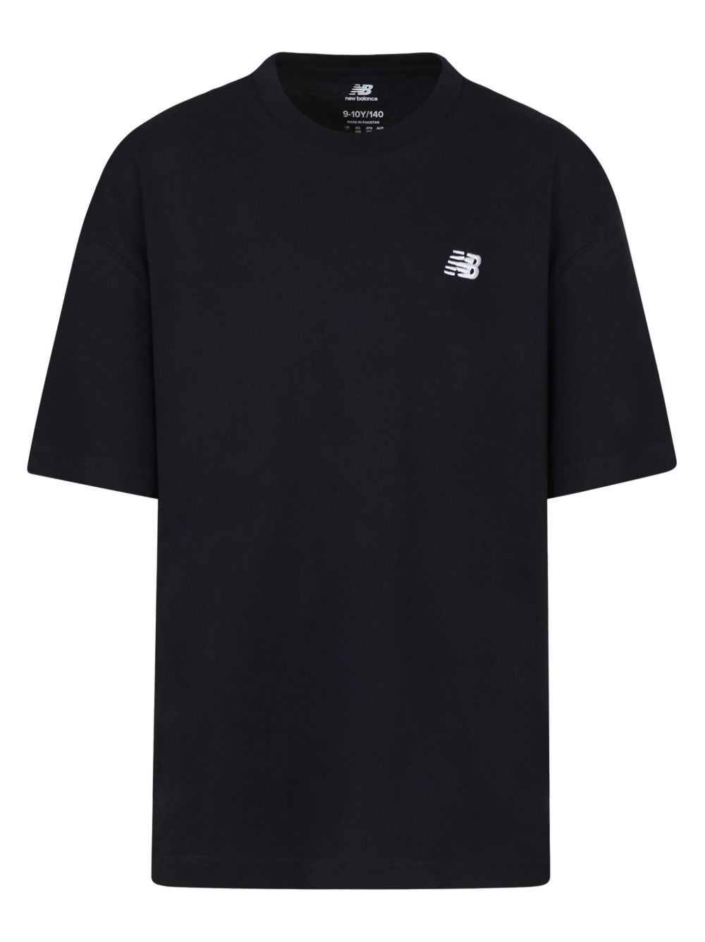 New Balance Kids logo印花T恤 - 黑色