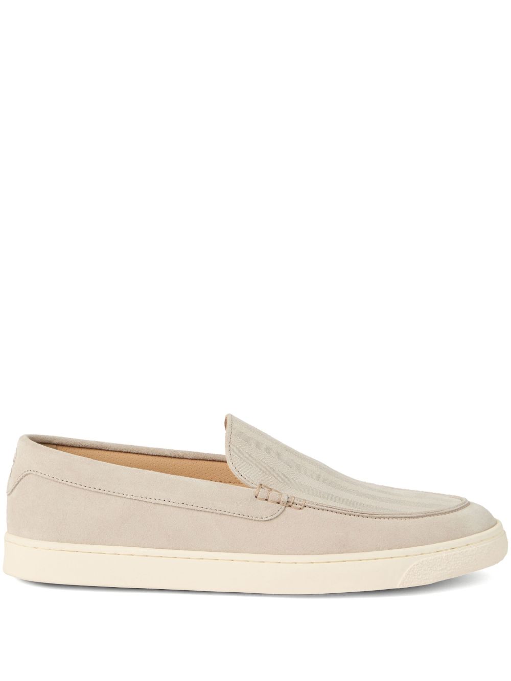 Brunello Cucinelli 绒面皮乐福鞋 - 中性色