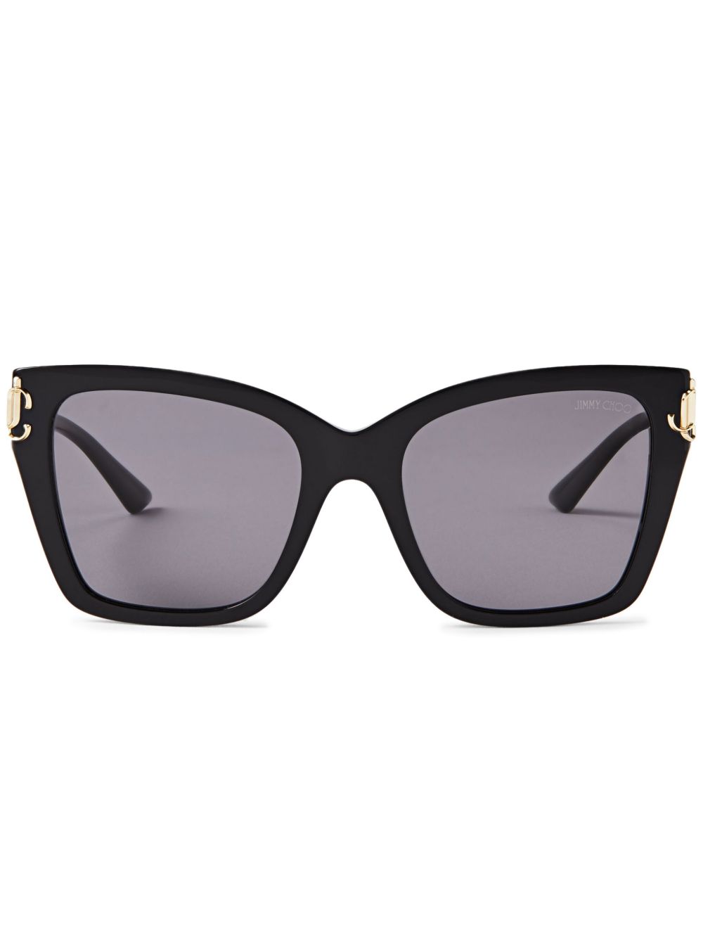 Jimmy Choo Eyewear Kira 猫眼镜框太阳眼镜 - 黑色