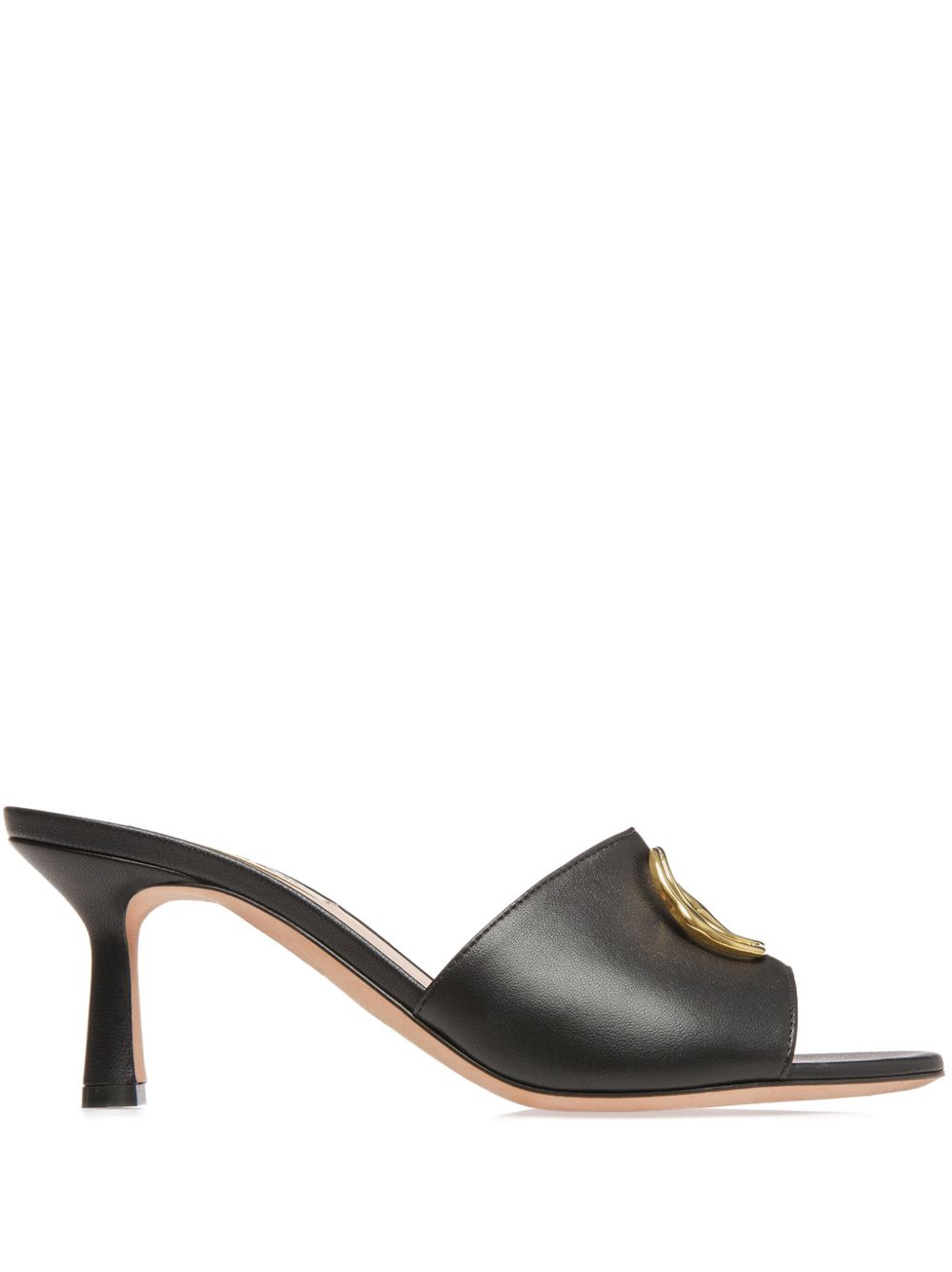 Bally Geha logo 标牌中跟凉鞋 - 黑色