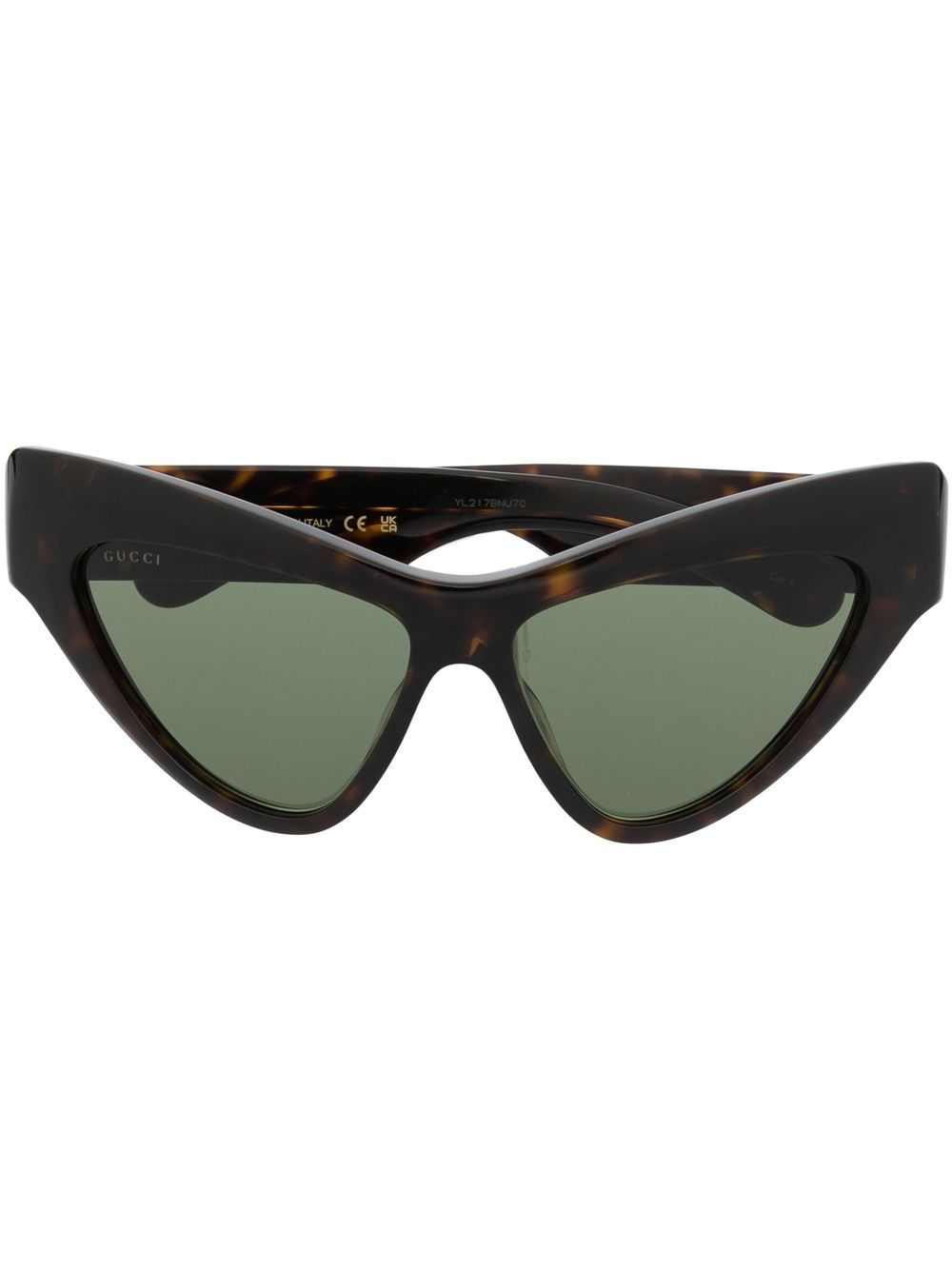 Gucci Eyewear Super 猫眼框太阳眼镜 - 褐色