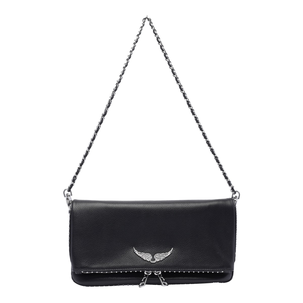 Zadig & Voltaire Rock Grained Studs Crossbody Bag