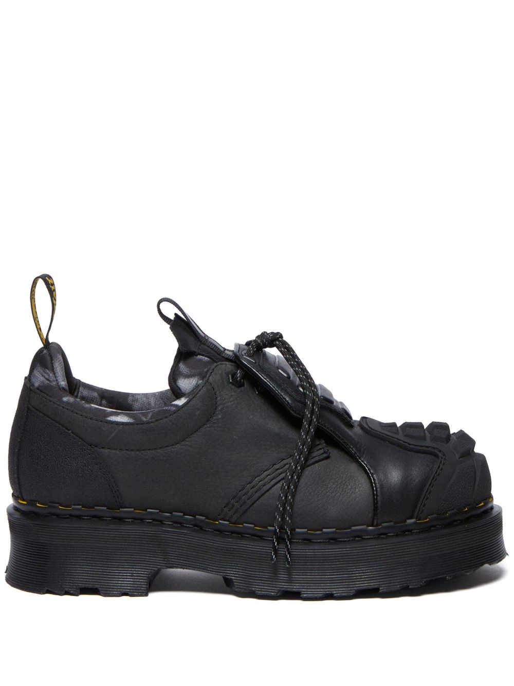 Dr. Martens 皮质德比鞋 - 黑色
