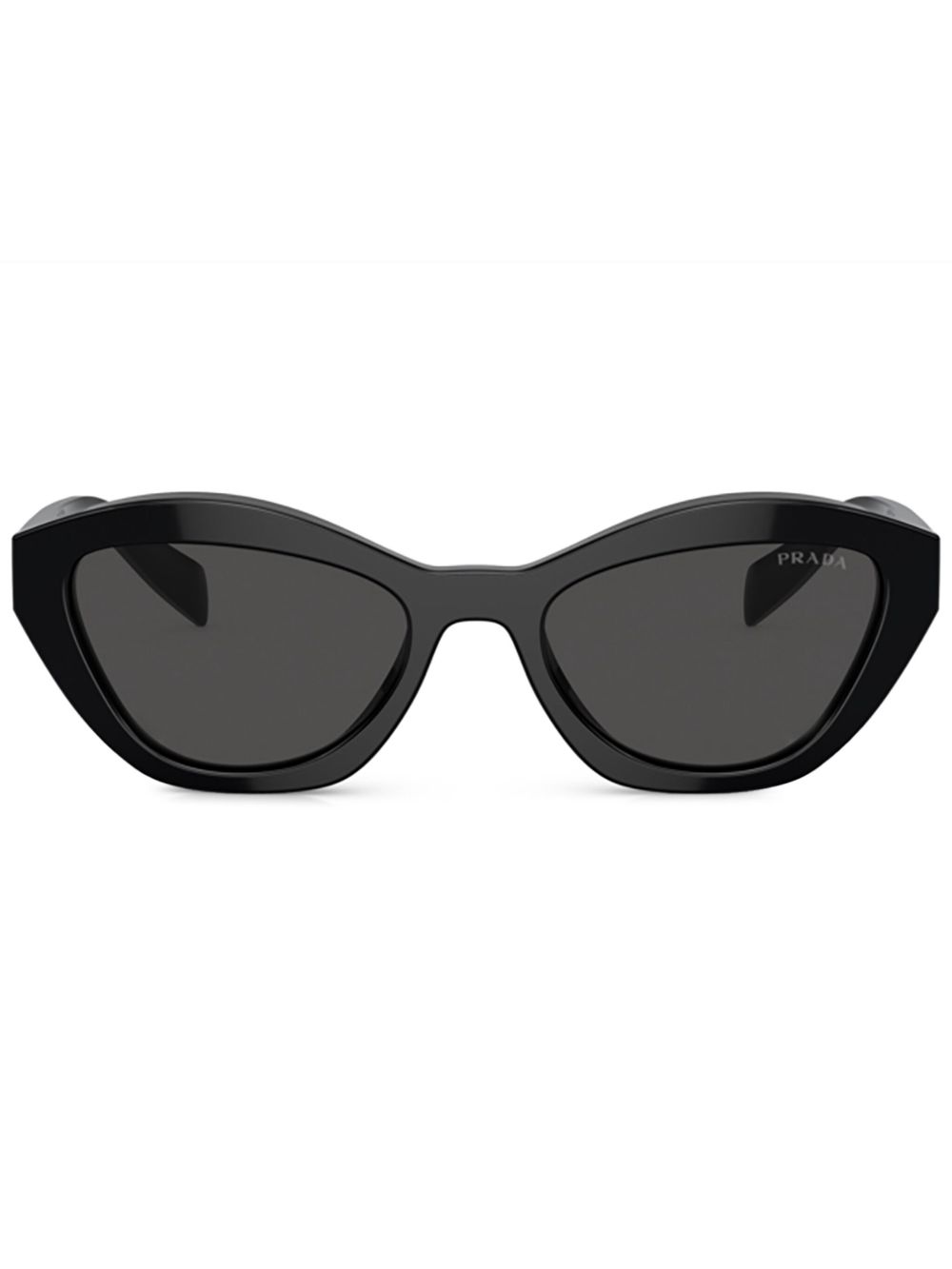 Prada Eyewear logo印花太阳眼镜 - 黑色