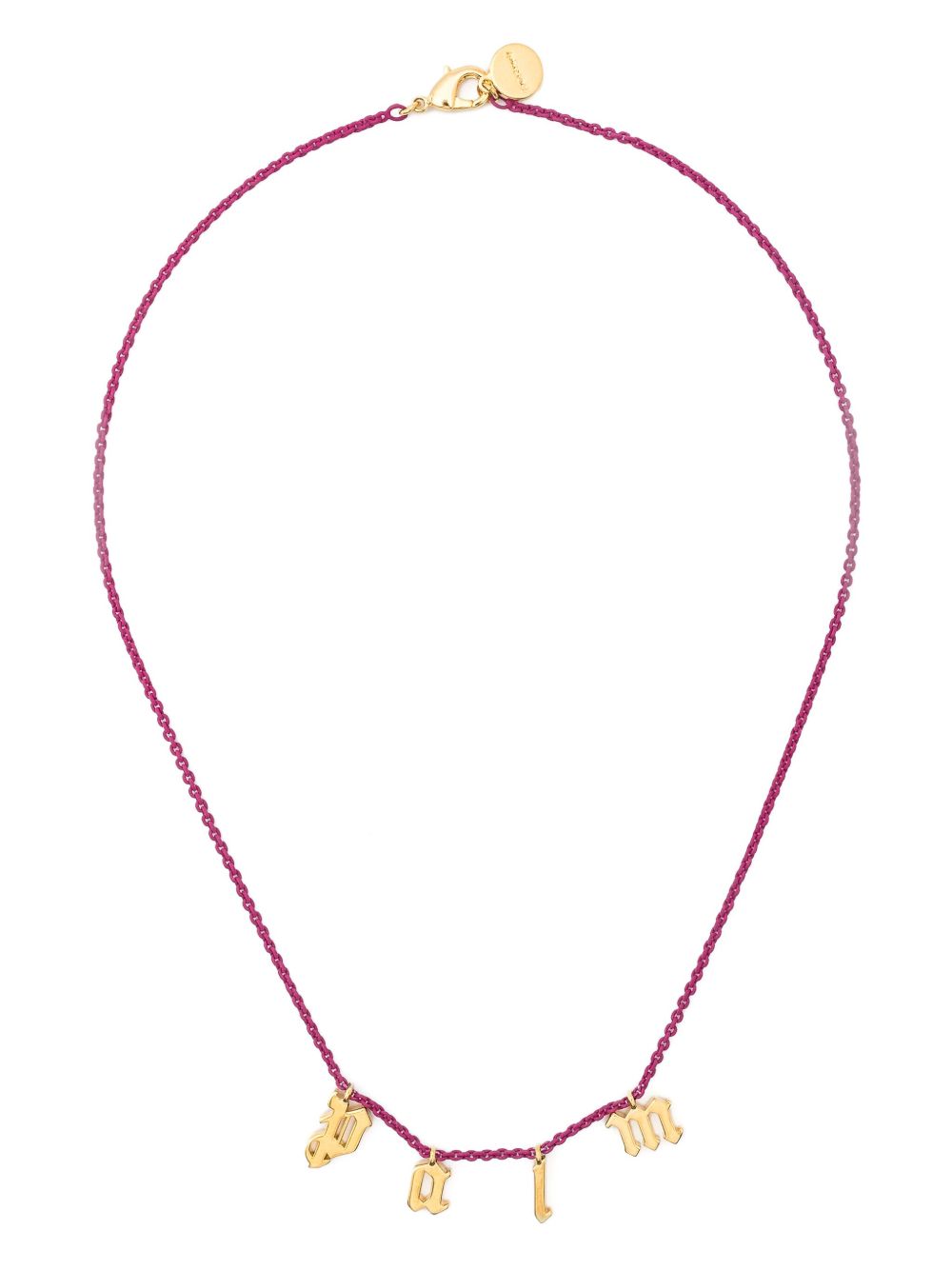 Palm Angels Palm logo字母项链 - 金色
