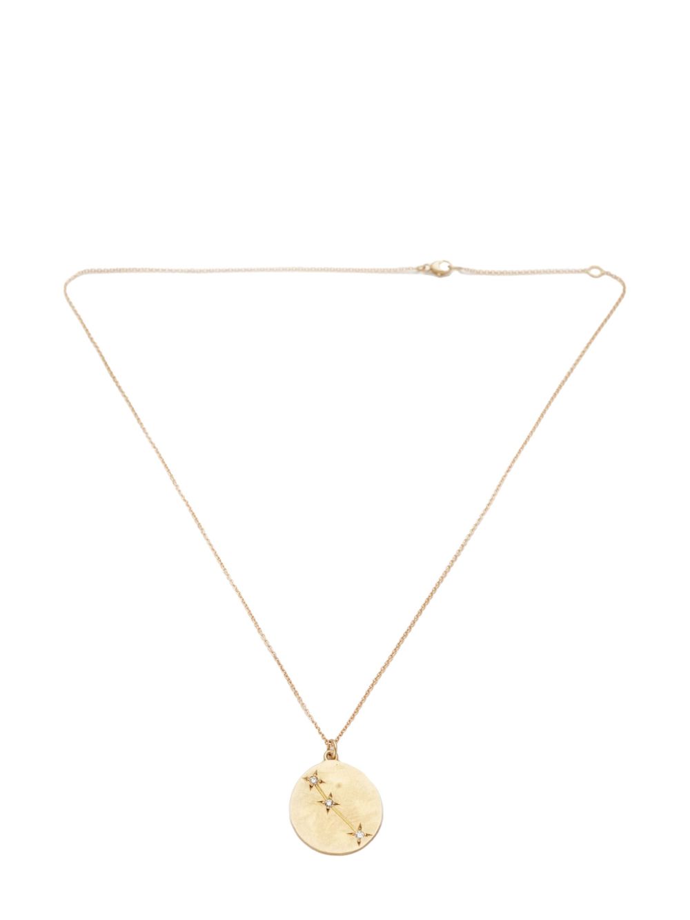 Brooke Gregson 14kt yellow gold Aries diamond necklace - 金色